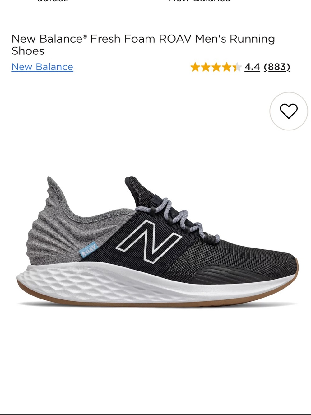 New balance roav size 12